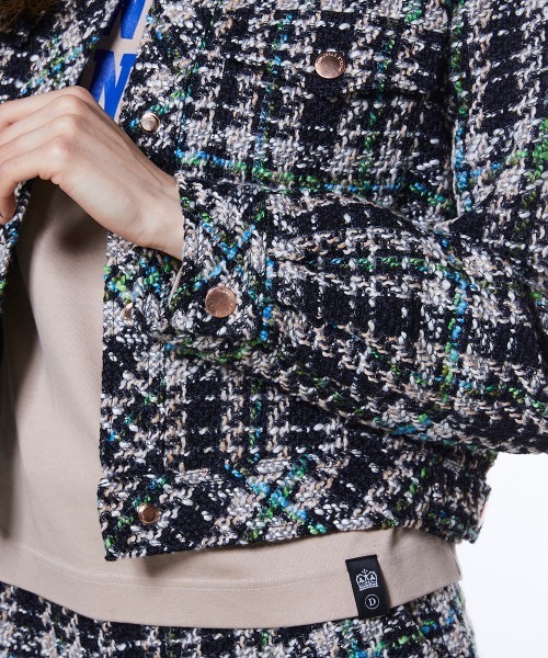 DOUBLE STANDARD CLOTHING（ダブルスタンダードクロージング）の「MIXツイードジャケット（テーラードジャケット・レディース・マルチ・36/38）」の12枚目の写真