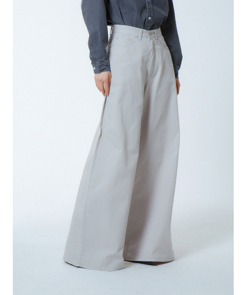 UNKNOWN PLANET(アンノウンプラネット)の「ワイドフレア綿パンツグレー(その他パンツ・レディース・その他・LARGE/MEDIUM/SMALL)」の1枚目の写真