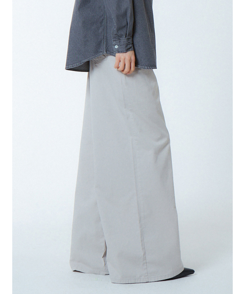 UNKNOWN PLANET(アンノウンプラネット)の「ワイドフレア綿パンツグレー(その他パンツ・レディース・その他・LARGE/MEDIUM/SMALL)」の4枚目の写真