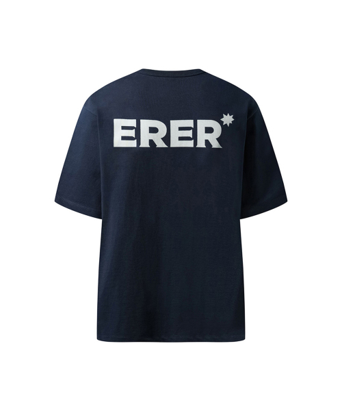 ERER（エルエル）の「[UN] ベーシックロゴTシャツ ネイビー（Tシャツ/カットソー・レディース・ネイビー・1/2/3）」の2枚目の写真