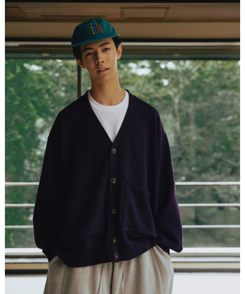 ANGLAN(アングラン)の「Lazy Pocket Cardigan - Purple(カーディガン/ボレロ・メンズ・その他・FREE)」の3枚目の写真