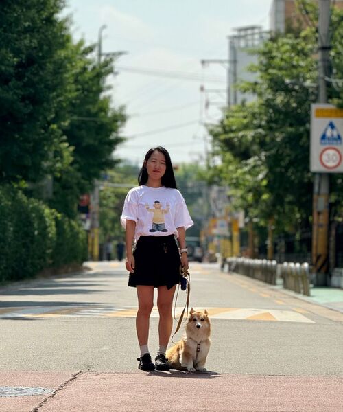 MAINBOOTH（メインブース）の「[パトワマット] パトTシャツ(ホワイト)（Tシャツ/カットソー・レディース・その他・2/3）」の5枚目の写真