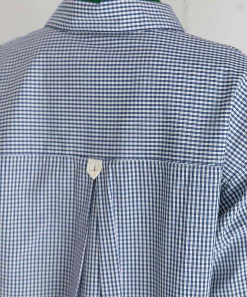 POU DOU DOU（プードゥドゥ）の「くっつきポケットレギュラーシャツ（シャツ/ブラウス・レディース・ブルー/レッド・M）」の8枚目の写真