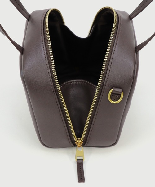 セール】【LA MARGE】【本革】スクエア レザー ミニボストン