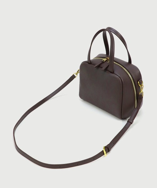 セール】【LA MARGE】【本革】スクエア レザー ミニボストン