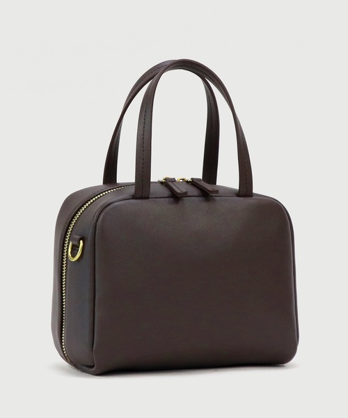 セール】【LA MARGE】【本革】スクエア レザー ミニボストン