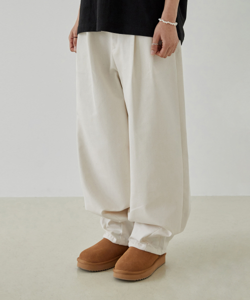 URBANSTOFF(アーバンストッフ)の「デュラブルロングバルーンパンツ(クリーム)(その他パンツ・レディース・その他・LARGE/MEDIUM/SMALL)」の2枚目の写真