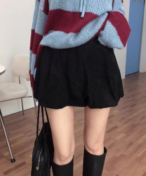 .KOM（ドットコム）の「A'GEM/9 × .kom 『.KOM/ドットケーオーエム』 Border Knit Top/【Y2K】2WAYボーダーニットトップ（ニット/セーター・レディース・ブラック/レッド・FREE）」の14枚目の写真