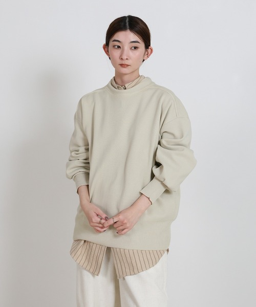 select MOCA(セレクトモカ)の「スポンディッシュスウェットライクニット(ニット/セーター・レディース・ネイビー/アイボリー/ブラック・FREE)」の19枚目の写真