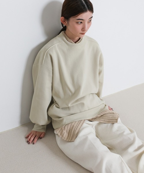 select MOCA(セレクトモカ)の「スポンディッシュスウェットライクニット(ニット/セーター・レディース・ネイビー/アイボリー/ブラック・FREE)」の21枚目の写真