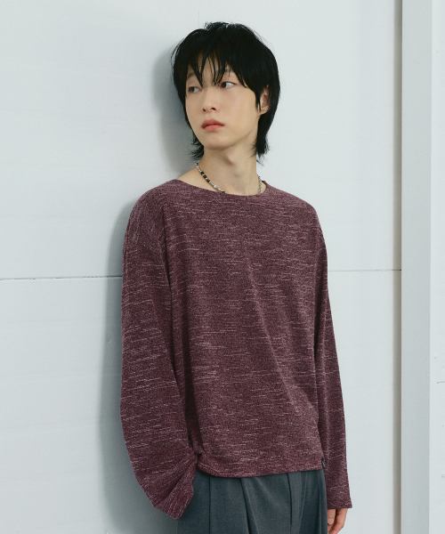 LXT（エルエックスティー）の「ソフトクロップニットロングスリーブ[バーガンディ]（Tシャツ/カットソー・メンズ・その他・LARGE/X-LARGE）」の7枚目の写真