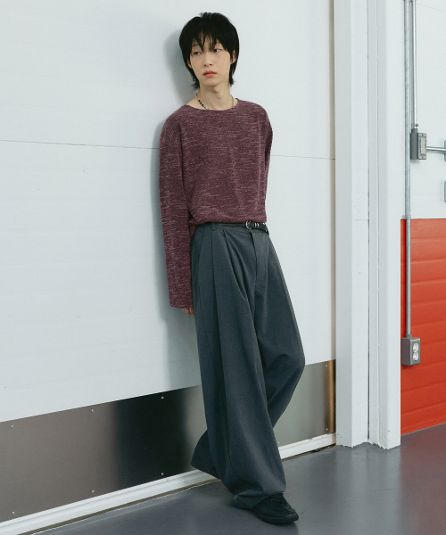 LXT（エルエックスティー）の「ソフトクロップニットロングスリーブ[バーガンディ]（Tシャツ/カットソー・メンズ・その他・LARGE/X-LARGE）」の8枚目の写真