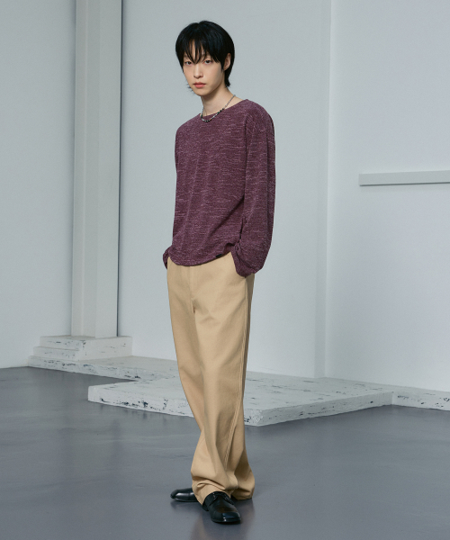 LXT（エルエックスティー）の「ソフトクロップニットロングスリーブ[バーガンディ]（Tシャツ/カットソー・メンズ・その他・LARGE/X-LARGE）」の9枚目の写真