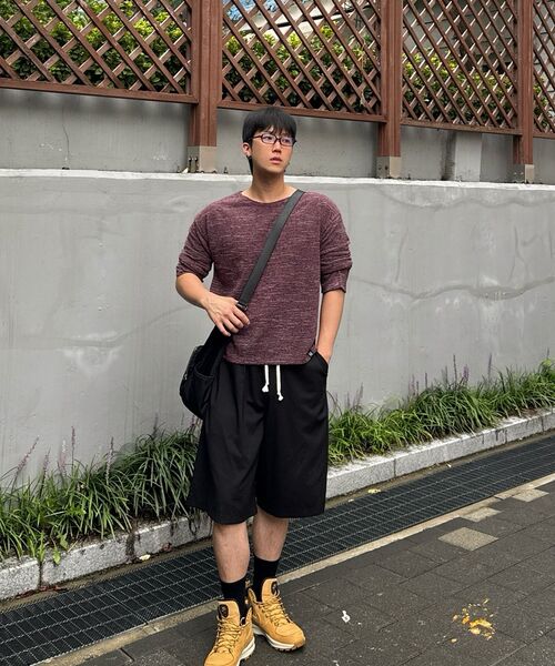 LXT（エルエックスティー）の「ソフトクロップニットロングスリーブ[バーガンディ]（Tシャツ/カットソー・メンズ・その他・LARGE/X-LARGE）」の6枚目の写真