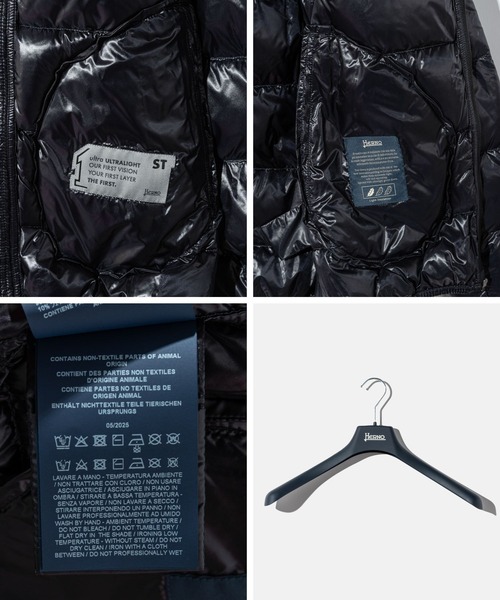 HERNO(ヘルノ)の「HERNO NYLON ULTRALIGHT DOWN JACKET ヘルノ ナイロン ウルトラライト ダウンジャケット(ダウンジャケット/コート・メンズ・ネイビー/ブラック・50/48/46/52)」の11枚目の写真