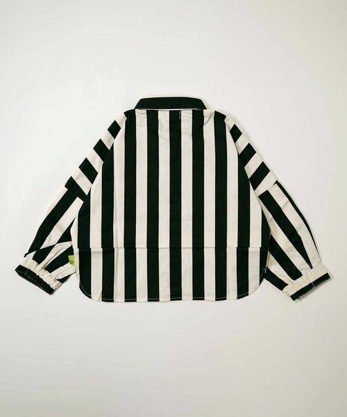 MAKE YOUR DAY（メイクユアデイ）の「ママとおそろいチェックとストライプのドルマンシャツ■80～140cm（シャツ/ブラウス・キッズ・チェック/イエロー/ブラック・80/90/100/110/120/130/140）」の5枚目の写真