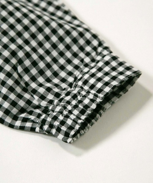 MAKE YOUR DAY（メイクユアデイ）の「ママとおそろいチェックとストライプのドルマンシャツ■80～140cm（シャツ/ブラウス・キッズ・チェック/イエロー/ブラック・80/90/100/110/120/130/140）」の21枚目の写真