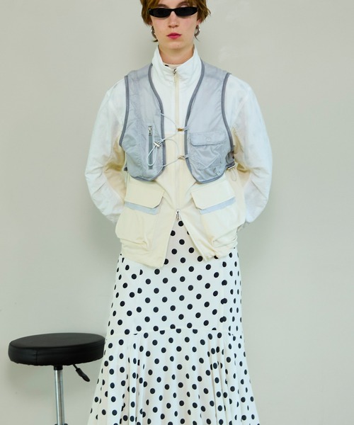 MAISON SPECIAL（メゾンスペシャル）の「Best Layered Mountain Jacket/ベストレイヤードマウンテンジャケット（ブルゾン・レディース・グリーン/ピンク/ホワイト・FREE）」の6枚目の写真