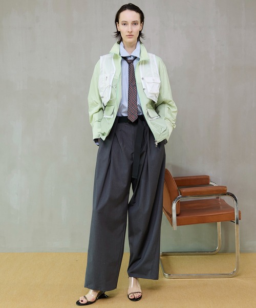 MAISON SPECIAL（メゾンスペシャル）の「Best Layered Mountain Jacket/ベストレイヤードマウンテンジャケット（ブルゾン・レディース・グリーン/ピンク/ホワイト・FREE）」の13枚目の写真