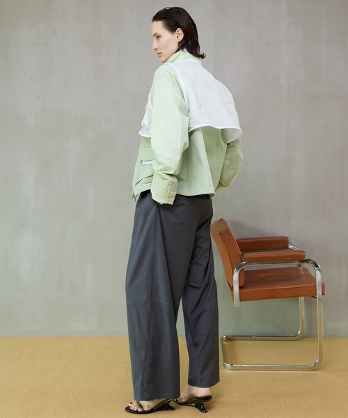 MAISON SPECIAL（メゾンスペシャル）の「Best Layered Mountain Jacket/ベストレイヤードマウンテンジャケット（ブルゾン・レディース・グリーン/ピンク/ホワイト・FREE）」の15枚目の写真