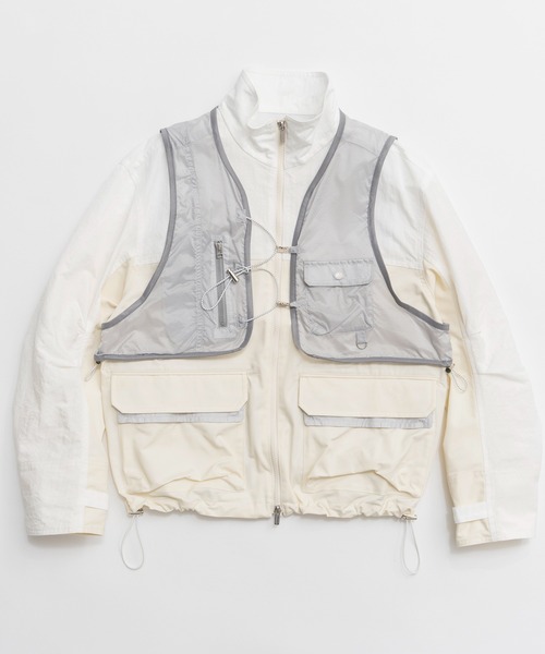 MAISON SPECIAL（メゾンスペシャル）の「Best Layered Mountain Jacket/ベストレイヤードマウンテンジャケット（ブルゾン・レディース・グリーン/ピンク/ホワイト・FREE）」の20枚目の写真