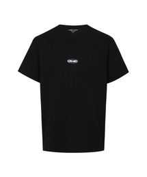 アパレルオーバルロゴTシャツ(ブラック/ホワイト)
