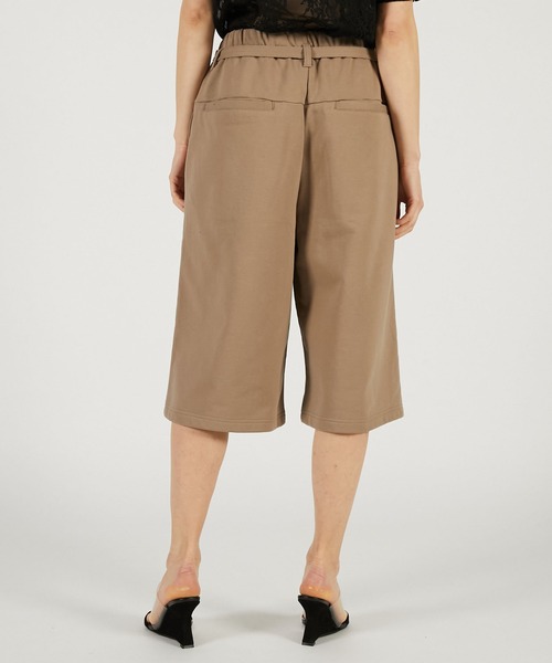 PRANK PROJECT（プランクプロジェクト）の「ベルテッドスウェットショーツ / Belted Sweat Shorts（スウェットパンツ・レディース・チャコールグレー/ベージュ/ライトグレー・36/38）」の19枚目の写真