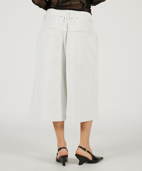 PRANK PROJECT（プランクプロジェクト）の「ベルテッドスウェットショーツ / Belted Sweat Shorts（スウェットパンツ・レディース・チャコールグレー/ベージュ/ライトグレー・36/38）」の15枚目の写真