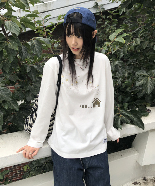 SEW-B(ソービー)の「オーバーサイズ HOME.SS.. 長袖Tシャツ(Tシャツ/カットソー・レディース・その他・FREE)」の1枚目の写真