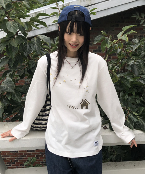 SEW-B(ソービー)の「オーバーサイズ HOME.SS.. 長袖Tシャツ(Tシャツ/カットソー・レディース・その他・FREE)」の2枚目の写真