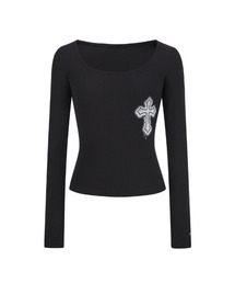 silent(and)（サイレントアンド）の「cross tee long sleeve（Tシャツ/カットソー）」