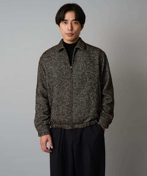 a.v.v（アーヴェヴェ）の「【洗える】14ゲージスマートモックネックニット〈ON/OFF SERIES〉（ニット/セーター・メンズ・ブラック/ミント・46/48）」の6枚目の写真