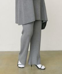 PUAL CE CIN | リブニットフレアパンツ(その他パンツ)