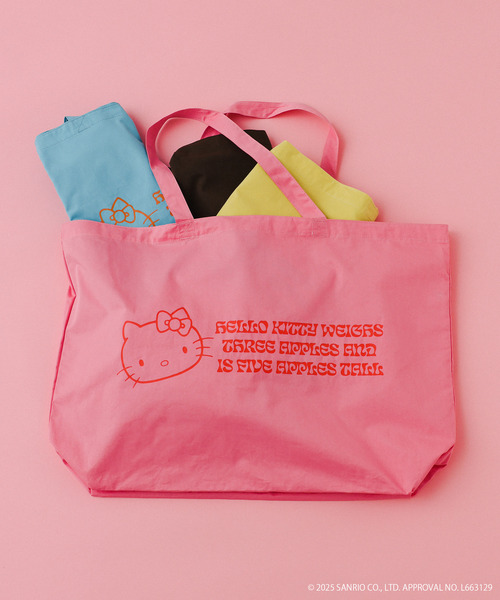 JOURNAL STANDARD(ジャーナルスタンダード)の「HELLO KITTY / ハローキティ ビッグトート(トートバッグ・メンズ・ピンク/ブラウン/イエロー/ブルー系その他・FREE)」の5枚目の写真