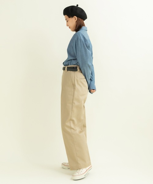 My Fav. CHILD WOMAN（マイファブチャイルドウーマン）の「ヴィンテージチノクロス センタープレスパンツ（チノパンツ・レディース・ベージュ系その他・38/36）」の8枚目の写真