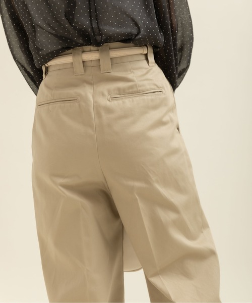 My Fav. CHILD WOMAN（マイファブチャイルドウーマン）の「ヴィンテージチノクロス センタープレスパンツ（チノパンツ・レディース・ベージュ系その他・38/36）」の18枚目の写真