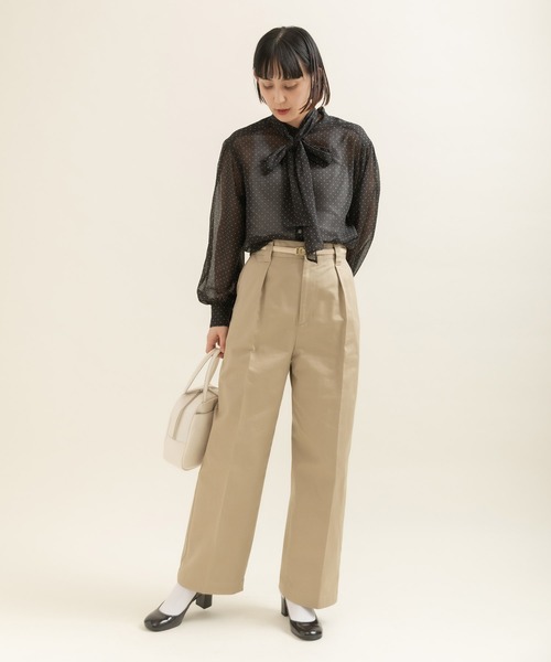 My Fav. CHILD WOMAN（マイファブチャイルドウーマン）の「ヴィンテージチノクロス センタープレスパンツ（チノパンツ・レディース・ベージュ系その他・38/36）」の19枚目の写真