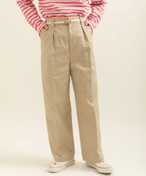 My Fav. CHILD WOMAN（マイファブチャイルドウーマン）の「ヴィンテージチノクロス センタープレスパンツ（チノパンツ・レディース・ベージュ系その他・38/36）」の22枚目の写真