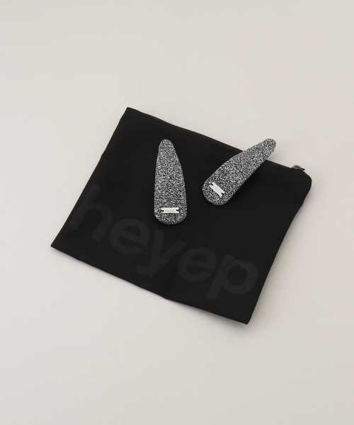 IENA（イエナ）の「Maison IENA 別注 HEYEP/ヘイップ HAIR CLIP クリップ（その他ヘアアクセサリー・レディース・ブラック/シルバー・FREE）」の9枚目の写真