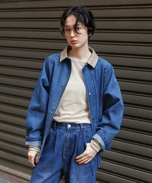 GEORGE'S（ジョージズ）の「レザーカラージャケット（カバーオール）」