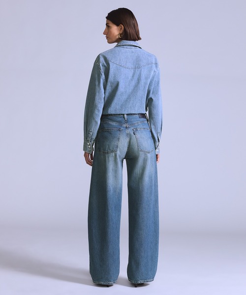 Levi's(リーバイス)の「Levi's/リーバイス BLUETAB(TM) DROP バレルジーンズ MADE IN JAPAN(デニムパンツ・レディース・インディゴブルー・23inch/24inch/25inch/26inch/27inch/28inch)」の4枚目の写真