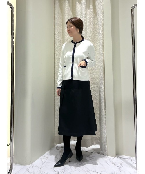 ESTNATION(エストネーション)の「ESTNATION / リバーコンビスカート(スカート・レディース・ベージュ/ネイビー・36/38)」の8枚目の写真