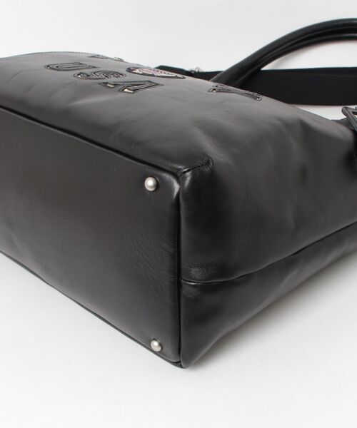 AVIREX（アヴィレックス）の「VARSITY BULTO LIMITRD EDITION 2WAY TOTE BAG / AVX5627（トートバッグ・メンズ・ブラック・F）」の3枚目の写真
