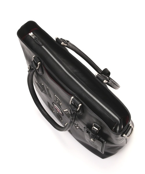 AVIREX(アヴィレックス)の「VARSITY LEATHER 2WAY TOTE BAG / AVX5627(トートバッグ・レディース・ブラック・F)」の11枚目の写真