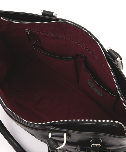 AVIREX(アヴィレックス)の「VARSITY LEATHER 2WAY TOTE BAG / AVX5627(トートバッグ・レディース・ブラック・F)」の10枚目の写真