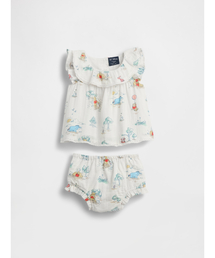 GAP（ギャップ）の「くまのプーさん コットンガーゼ コーデセット (ベビー)（セットアップ）」