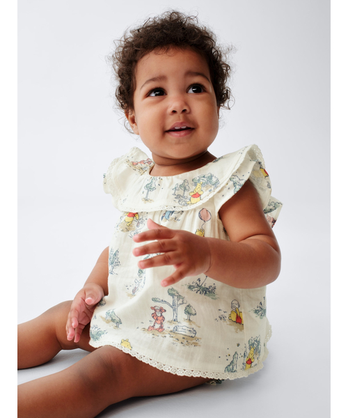 GAP コットンガーゼ コーデセット 70cm プーさん　Disney GAP（ギャップ）の「くまのプーさん コットンガーゼ コーデセット