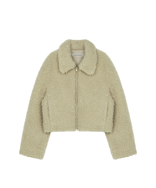 LARTIGENT(ラーティゼン)の「L21 FAUX CROP FUR JACKET(BEIGE)(ムートンコート・レディース・その他・FREE)」の2枚目の写真