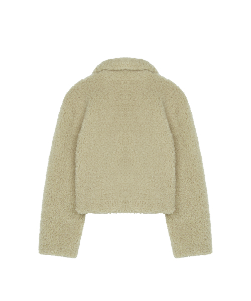 LARTIGENT(ラーティゼン)の「L21 FAUX CROP FUR JACKET(BEIGE)(ムートンコート・レディース・その他・FREE)」の3枚目の写真