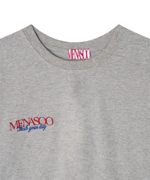MENASOO(ミナス)の「Menasoo Hearttrack Long Sleeve T Shirt_Melange(Tシャツ/カットソー・レディース・グレー・LARGE/F)」の4枚目の写真